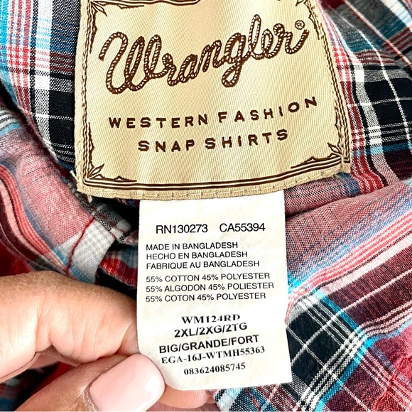 Vintage men’s Wrangler shirt size XXL 2XL - Picture 3 of 4